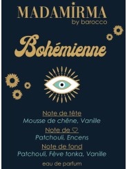 Parfum Madamirma BOHEMIENNE, fabrication française.