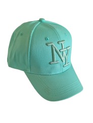 Casquette vert spring, "fashion essential" de vos tenues, logo NY vert.