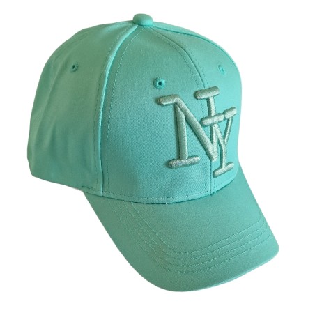 Casquette vert spring, "fashion essential" de vos tenues, logo NY vert.