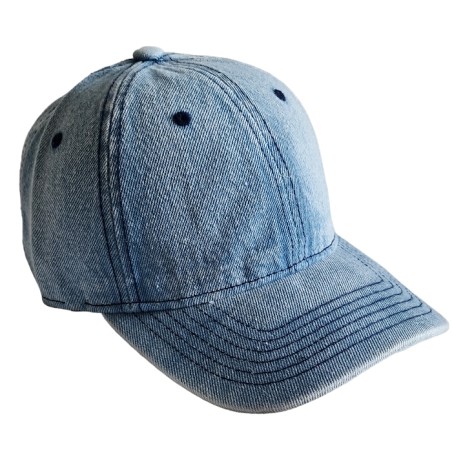 indémodable, casquette en jean effet "used"