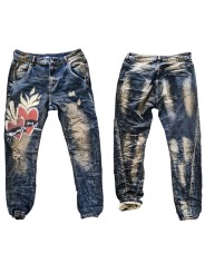 Jean gris stone washed avec un subtil soupçon de rose de chez Sexy Woman