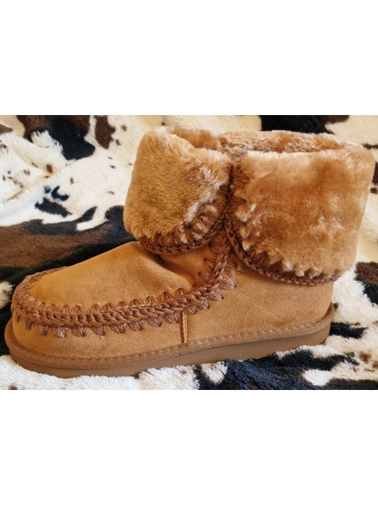 Boots fausse fourrure camel ultra tendance incontournables des "Fashion Addicts"