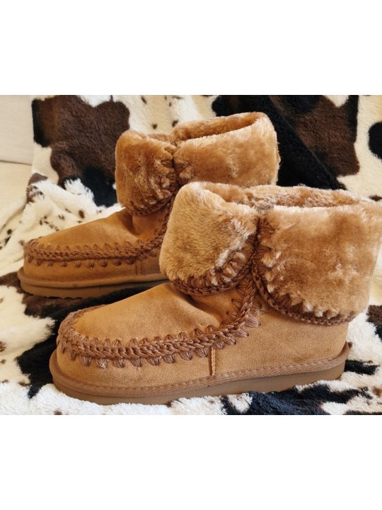 Boots fausse fourrure camel ultra tendance incontournables des "Fashion Addicts"