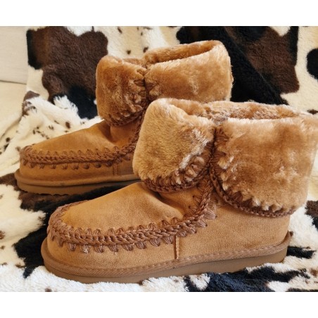 Boots fausse fourrure camel ultra tendance incontournables des "Fashion Addicts"