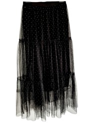 jupon tulle noire parsemé de strass